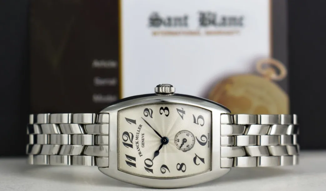franck_muller_stainless_m_2.webp Ladies Watches | Sant Blanc FRANCK MULLER Stainless 25mm x 35mm Ladies Cintree Curvex Silver Dial 1750 S6 PM