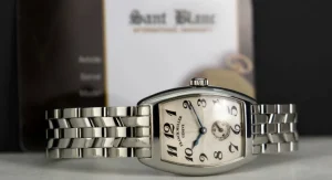 Ladies Watches | Sant Blanc FRANCK MULLER Stainless 25mm x 35mm Ladies Cintree Curvex Silver Dial 1750 S6 PM