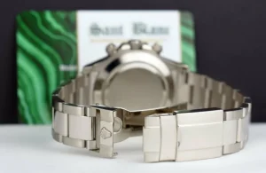 Racing Professional Watches | Sant Blanc 18kt White Gold Daytona Rose Mother of Pearl Arabic Dial Model 116509