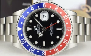 Pilots Professional Watches | Sant Blanc Mens Stainless Steel GMT Master II Pepsi Bezel SEL Model 16710