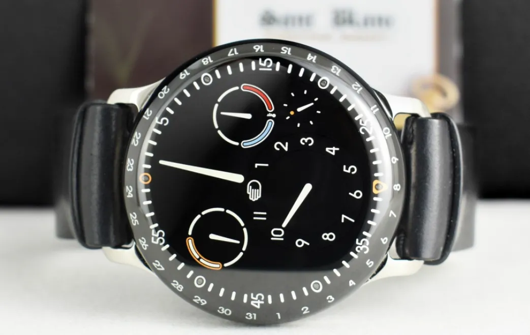 ressence_mm_titanium_type_4.webp Men's Watches | Sant Blanc Ressence 44mm Titanium Type 3B Leather Strap Black Dial Box & Card