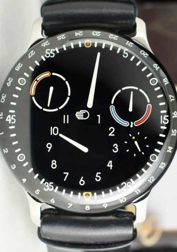 Men's Watches | Sant Blanc Ressence 44mm Titanium Type 3B Leather Strap Black Dial Box & Card