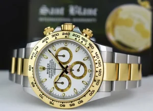Men's Watches | Racing Professional Watches | Sant Blanc ROLEX 2019 18kt Gold & Stainless Steel Daytona White Index Model 116503