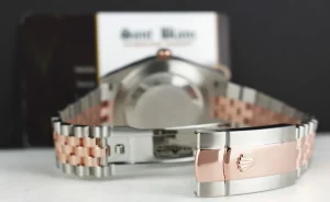 Dress Watches | Sant Blanc ROLEX 2018 18kt Rose Gold & Stainless Steel DateJust 41 Silver Sundust Index Dial Model 126331