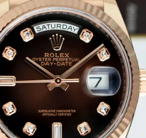 Men's Watches | President Dress Watches | Sant Blanc ROLEX 2020 18kt Rose Gold Day Date 36 President Brown Ombre Diamond Dial Model 128235