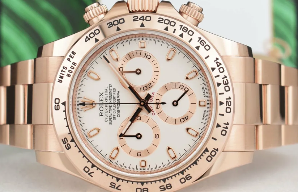 rolex__kt_rose_gold_dayto_4.webp Racing Professional Watches | Sant Blanc ROLEX 2019 18kt Rose Gold Daytona Ivory Index Box & Card Model 116505