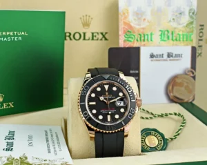 Yachting Professional Watches | Sports Watches | Sant Blanc ROLEX - Mens Fullsize 18kt Rose Gold Yachtmaster 40 - Model 126655
