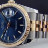 Dress Watches | Men's Watches | Sant Blanc Rolex - Men's Rehaut 36mm 18kt Gold & SS DateJust 36 Blue Index Dial Model 116233
