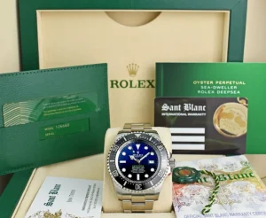 Sports Watches | Deep Diving Professional Watches | Sant Blanc ROLEX - 44mm Stainless Steel Deepsea SeaDweller Blue James Cameron Dial Model 126660