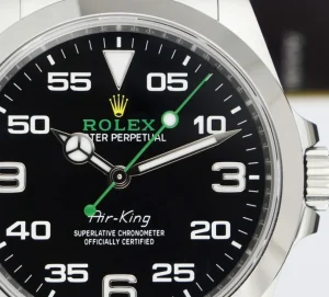 Men's Watches | Sant Blanc ROLEX 2022 40mm Stainless Steel Air King Black Dial Box & Card Model 126900