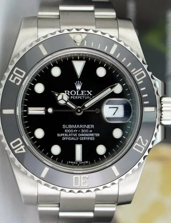 Diving Professional Watches | Sports Watches | Sant Blanc ROLEX - 40mm Stainless Steel Submariner Black Dial Model 116610LN