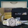Men's Watches | Dress Watches | Sant Blanc ROLEX 18kt Gold & Stainless DateJust Ivory Pyramid Roman Dial Model 16203