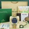 Sports Watches | Men's Watches | Sant Blanc ROLEX 18kt Gold & Stainless Steel Daytona Blue Arabic Dial Model 116503