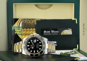 Diving Professional Watches | Men's Watches | Sant Blanc ROLEX 18kt Gold & Stainless Submariner Black Ceramic Model 116613