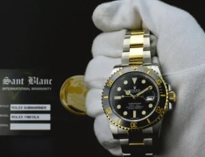 Diving Professional Watches | Men's Watches | Sant Blanc ROLEX 18kt Gold & Stainless Submariner Black Ceramic Model 116613