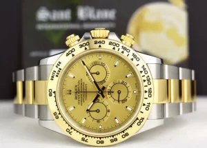 Sports Watches | Men's Watches | Sant Blanc ROLEX 18kt Gold & Stainless Steel Daytona Champagne Index Dial Model 116503