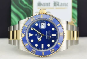 Yachting Professional Watches | Sant Blanc ROLEX 18kt Gold & Stainless Steel Submariner 41 Blue Dial with Card Model 126613 LB