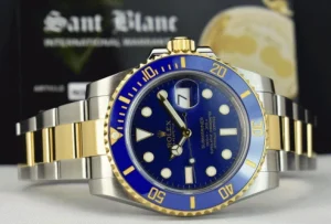 Diving Professional Watches | Men's Watches | Sant Blanc ROLEX 18kt Gold & Stainless Steel Submariner Blue Model 116613 LB