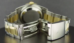 Dress Watches | Men's Watches | Sant Blanc ROLEX 18kt Gold & Stainless Steel DateJust Champagne Roman Dial Model 16203