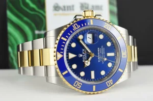 Diving Professional Watches | Sant Blanc ROLEX 18kt Gold & Stainless Steel Submariner 41 Blue Box/Books Model 126613LB