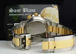 Sports Watches | Men's Watches | Sant Blanc ROLEX 18kt Gold & Stainless Steel Daytona Black Index Dial Model 116503