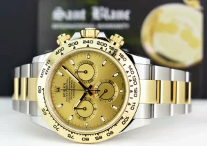 Sports Watches | Men's Watches | Sant Blanc ROLEX 18kt Gold & Stainless Steel Daytona Champagne Index Dial Model 116503