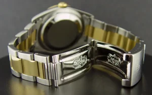 Men's Watches | Dress Watches | Sant Blanc ROLEX 18kt Gold & Stainless Steel DateJust Blue Stick Dial Model 16203