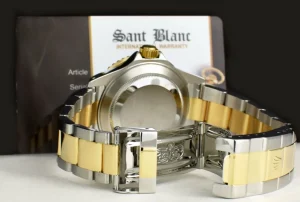 Sports Watches | Men's Watches | Sant Blanc ROLEX 18kt Gold & Stainless Steel Submariner Silver Serti Diamond Dial SEL Model 16613