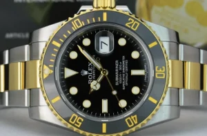 Diving Professional Watches | Men's Watches | Sant Blanc ROLEX 18kt Gold & Stainless Submariner Black Ceramic Model 116613