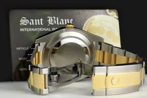 Men's Watches | Dress Watches | Sant Blanc ROLEX 18kt Gold & Stainless Steel DateJust II Slate Roman Wimbledon Dial BOX & CARD Model 116333