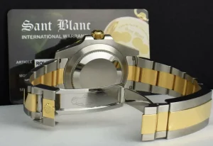 Diving Professional Watches | Sports Watches | Sant Blanc ROLEX 18kt Gold & Stainless Steel Submariner Black DIAMOND Dial Model 116613