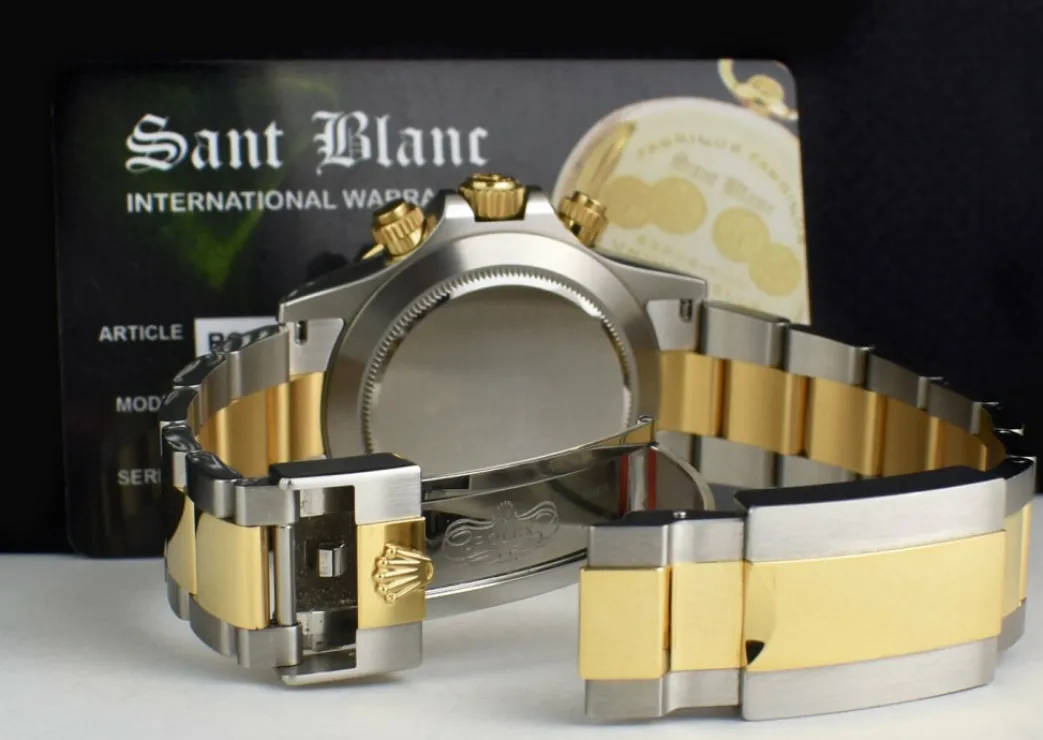 rolex_kt_gold__stainless__9-7.webp Men's Watches | Racing Professional Watches | Sant Blanc ROLEX 18kt Gold & Stainless Daytona White Index Model 116503