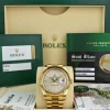 Men's Watches | President Dress Watches | Sant Blanc ROLEX 18kt Gold Day Date 40 President Silver Index Dial Model 228238