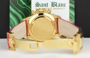 Racing Professional Watches | Sant Blanc ROLEX 18kt Gold Daytona MOP Arabic Dial Custom Pink Baguette Bezel Diamond End Pieces Model 16518