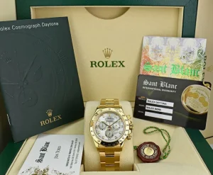 Racing Professional Watches | Sant Blanc ROLEX 18kt Gold Daytona Mother Of Pearl Diamond Dial Model 116528