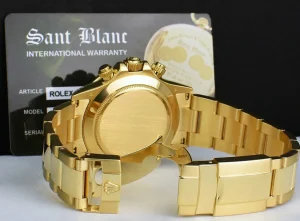 Racing Professional Watches | Sant Blanc ROLEX 18kt Gold Daytona Mother Of Pearl Diamond Dial Model 116528