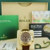 Men's Watches | Racing Professional Watches | Sant Blanc ROLEX 18kt Gold Daytona Tahitian Mother of Pearl Roman Dial Burgundy Strap Model 116518