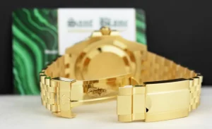 Pilots Professional Watches | Sant Blanc ROLEX 18kt Gold GMT Master II Black Gray Bezel Box & Card Model 126718 GRNR