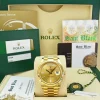 President Dress Watches | Sant Blanc ROLEX 18kt Gold President Day Date 40 Champagne Diamond Model 228238