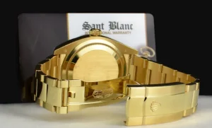 Sports Watches | Pilots Classic Watches | Sant Blanc ROLEX 18kt Gold Sky Dweller Champagne Arabic Dial Model 326938