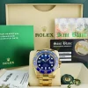 Sports Watches | Men's Watches | Sant Blanc ROLEX 18kt Gold Submariner Blue Ceramic Bezel Blue Dial Model 116618LB