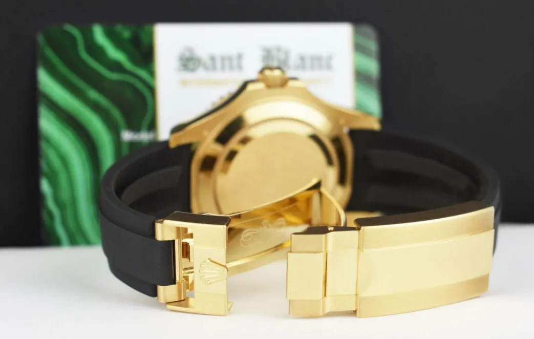 rolex_kt_gold_yachtmaster_6.webp Yachting Professional Watches | Men's Watches | Sant Blanc ROLEX 18kt Gold Yachtmaster 42mm Oysterflex Black Index Dial Model 226658