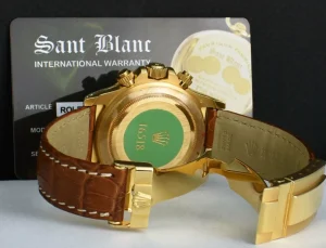 Sports Watches | Racing Professional Watches | Sant Blanc ROLEX 18kt Gold Zenith Daytona White Arabic Dial Model 16518