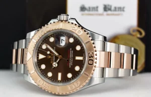 Yachting Professional Watches | Men's Watches | Sant Blanc ROLEX 18kt Rose Gold & Stainless Steel Yachtmaster Chocolate Dial Model 116621