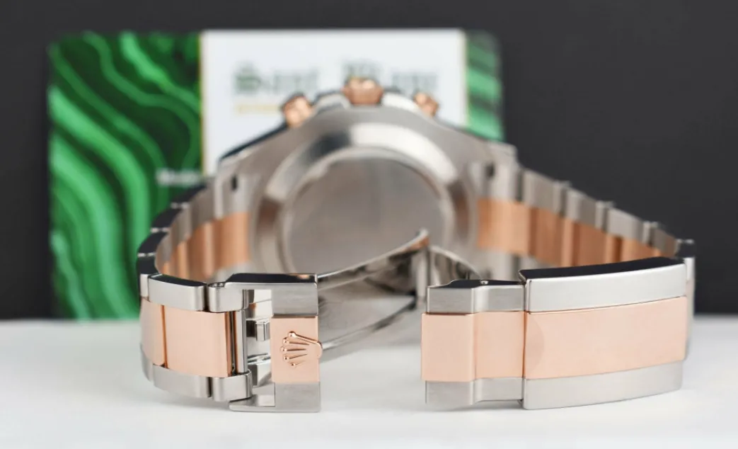 rolex_kt_rose_gold__stain_6-2.webp Yachting Professional Watches | Sant Blanc ROLEX 18kt Rose Gold & Stainless YachtMaster II Blue Hands Model 116681