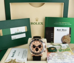 Men's Watches | Racing Professional Watches | Sant Blanc ROLEX 18kt Rose Gold Daytona Oysterflex Strap Rose Panda Model 116515LN