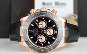 Men's Watches | Racing Professional Watches | Sant Blanc ROLEX 18kt Rose Gold Daytona Cosmograph Black Reverse Panda Model 116515