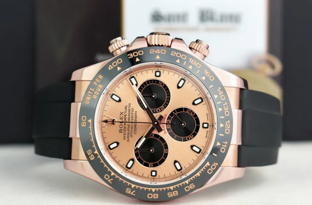 rolex_kt_rose_gold_dayton_5-5.webp Men's Watches | Racing Professional Watches | Sant Blanc ROLEX 18kt Rose Gold Daytona Oysterflex Strap Rose Panda Model 116515LN