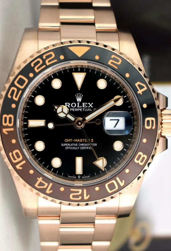 Men's Watches | Pilots Professional Watches | Sant Blanc ROLEX 18kt Rose Gold GMT Master II 