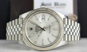 Men's Watches | Dress Watches | Sant Blanc ROLEX 18kt White Gold & Stainless Steel DateJust 41 Silver Index Dial Model 126334